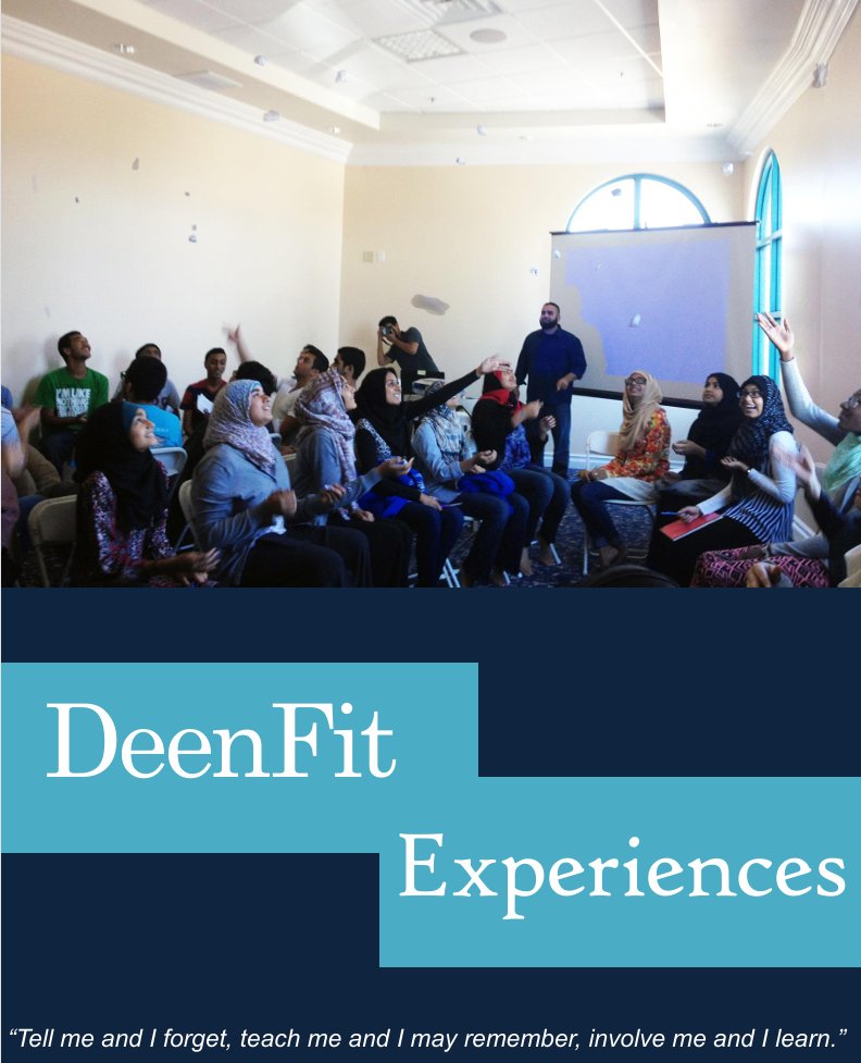 Youth taking part in a live DeenFit experience